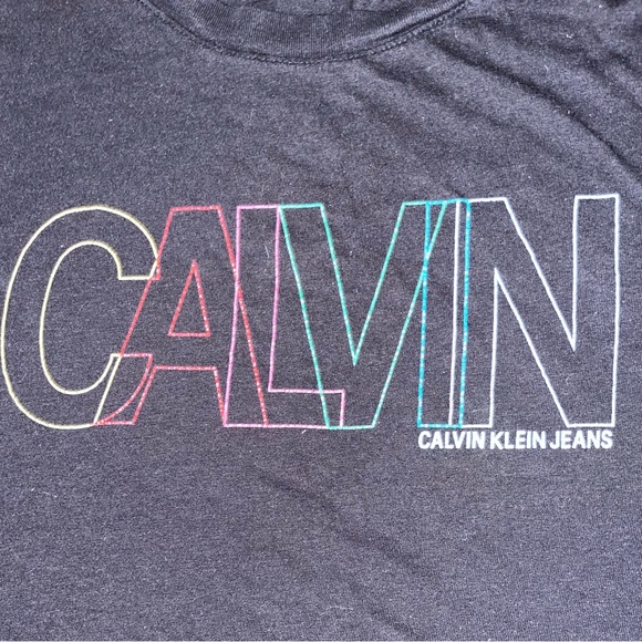 CALVIN KLEIN colourful logo t-shirt - Picture 3 of 3